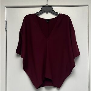 Deep Burgundy color Express Blouse size large